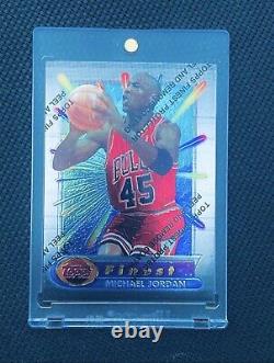 Michael Jordan Chicago Bulls 1994-95 Topps Finest Basketball #331 with coating