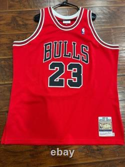 Michael Jordan Chicago Bulls 1997-98 Red Authentic Jersey XXL