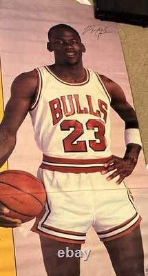 Michael Jordan Chicago Bulls #23 Basketball Poster NBA Basketball Team Art