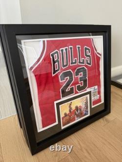 Michael Jordan Chicago Bulls AWAY 17x17 Mini Framed Jersey Display DIY Kit