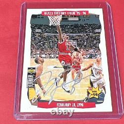 Michael Jordan Chicago Bulls Autographed Trading Card COA AUTHENTIC Hologram VTG