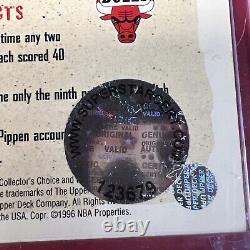 Michael Jordan Chicago Bulls Autographed Trading Card COA AUTHENTIC Hologram VTG