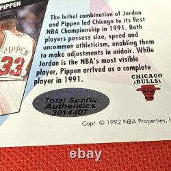 Michael Jordan Chicago Bulls Autographed Trading Card COA Hologram