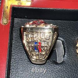 Michael Jordan Chicago Bulls Championship 6 Ring Set With Wooden Display Box