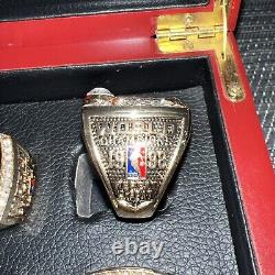 Michael Jordan Chicago Bulls Championship 6 Ring Set With Wooden Display Box