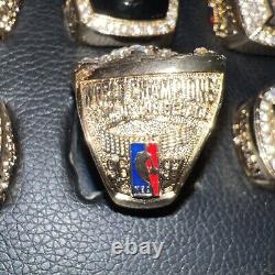 Michael Jordan Chicago Bulls Championship 6 Ring Set With Wooden Display Box