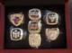 Michael Jordan Chicago Bulls NBA Basketball Championship Memorabilia Set W Box