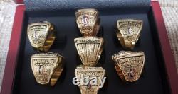 Michael Jordan Chicago Bulls NBA Basketball Championship Memorabilia Set W Box
