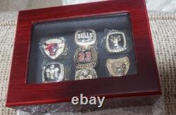 Michael Jordan Chicago Bulls NBA Basketball Championship Memorabilia Set W Box