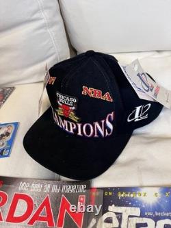 Michael Jordan Collection of Magazines, Cards, Stickers & Hat