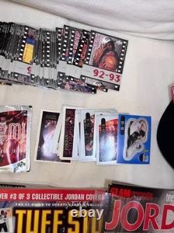 Michael Jordan Collection of Magazines, Cards, Stickers & Hat