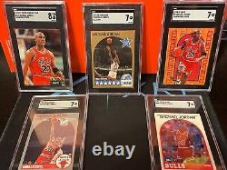 Michael Jordan Collectors Lot of 13 SGC graded cards! + Additional 5 card set