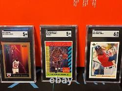 Michael Jordan Collectors Lot of 13 SGC graded cards! + Additional 5 card set