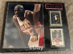 Michael Jordan Collectors Plaque Vintage Sports Cards & Name Plate 15x12