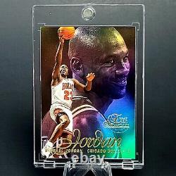 Michael Jordan FLEER RAINBOW PARALLEL REFRACTOR SP INSERT BULLS CARD MINT