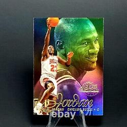 Michael Jordan FLEER RAINBOW PARALLEL REFRACTOR SP INSERT BULLS CARD MINT