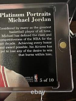 Michael Jordan Fleer Metal 1996-97 Platinum Portraits rare