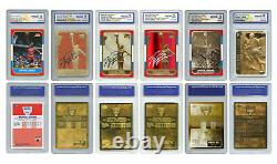 Michael Jordan Fleer ROOKIE Explosion 6-Card Set Special Refractors Gem-Mint 10