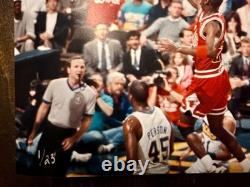 Michael Jordan Framed 1989 8x10 Film Pro Print 1/23 Rare Stands Shot with Pro SLR