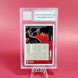 Michael Jordan GAME USE JERSEY BCCG 10 BULLS CARD MINT