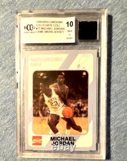 Michael Jordan Game Used Jersey BCCG 10 NC College 1989 Beckett Chicago Bulls #1