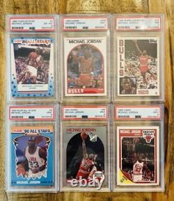 Michael Jordan Graded 6 Card Lot! ? All PSA Grades Late 80's Early 90's Vintage