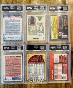 Michael Jordan Graded 6 Card Lot! ? All PSA Grades Late 80's Early 90's Vintage
