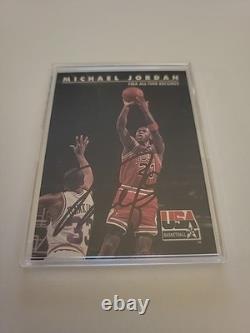 Michael Jordan Hand-Signed Auto 1992 SkyBox USA NBA All-Time Records #45 WithCOA