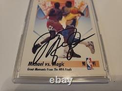 Michael Jordan Hand-Signed Autograph 1991 SkyBox Michael VS. Magic #333 WithCOA