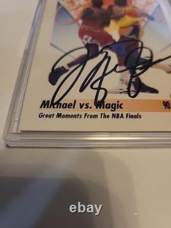 Michael Jordan Hand-Signed Autograph 1991 SkyBox Michael VS. Magic #333 WithCOA