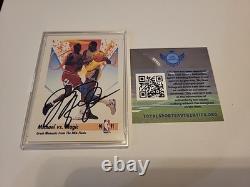 Michael Jordan Hand-Signed Autograph 1991 SkyBox Michael VS. Magic #333 WithCOA