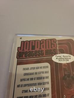 Michael Jordan Hand-Signed Autograph 1999 UD Jordan's Greatest Hits #417 WithCOA