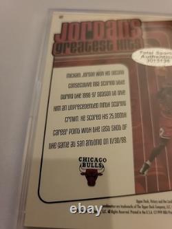Michael Jordan Hand-Signed Autograph 1999 UD Jordan's Greatest Hits #417 WithCOA