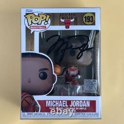 Michael Jordan Hand Signed COA Funko Pop! Basketball #193 Chicago Bulls Hologram