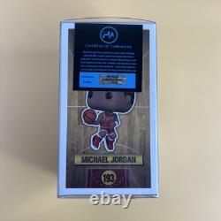 Michael Jordan Hand Signed COA Funko Pop! Basketball #193 Chicago Bulls Hologram
