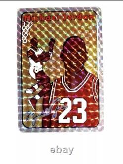 Michael Jordan Jewel Prism Vending Machine Sticker Basketball Card