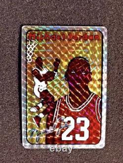 Michael Jordan Jewel Prism Vending Machine Sticker Basketball Card