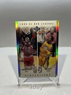 Michael Jordan Kobe Bryant 2001 Upper Deck NBA Legends Generations G1 Bulls LAL