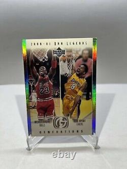 Michael Jordan Kobe Bryant 2001 Upper Deck NBA Legends Generations G1 Bulls LAL