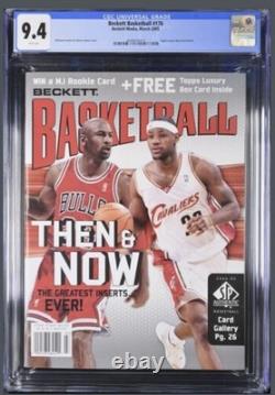 Michael Jordan LeBron James Beckett Basketball #176 CGC Grade 9.4 Only 3 Higher