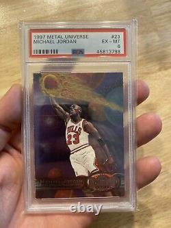 Michael Jordan Metal Universe PSA 6 Card #23 Last Dance Chicago Bulls 1997 NR