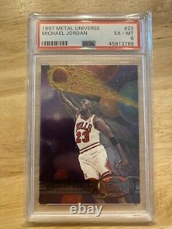 Michael Jordan Metal Universe PSA 6 Card #23 Last Dance Chicago Bulls 1997 NR