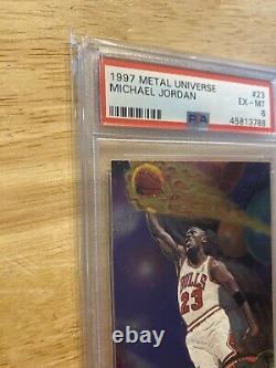Michael Jordan Metal Universe PSA 6 Card #23 Last Dance Chicago Bulls 1997 NR