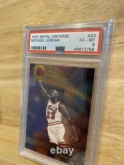 Michael Jordan Metal Universe PSA 6 Card #23 Last Dance Chicago Bulls 1997 NR