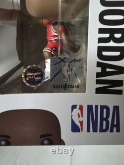 Michael Jordan NBA Chicago Bulls Signed Autographed Funko Pop Basketball #54 COA