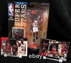 Michael Jordan. Nba Super Stars Carded + 1995 He's Back Cards. Upper Deck