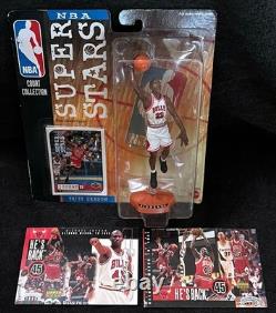 Michael Jordan. Nba Super Stars Carded + 1995 He's Back Cards. Upper Deck