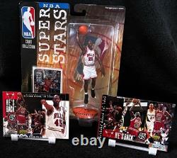 Michael Jordan. Nba Super Stars Carded + 1995 He's Back Cards. Upper Deck