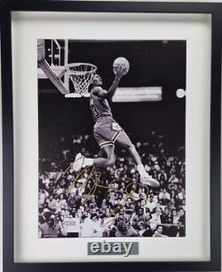 Michael Jordan New big autographed cotton canvas Hand Signed FRAMED withCOA