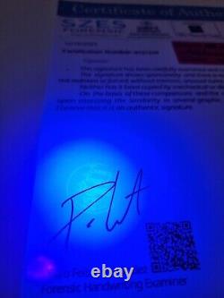 Michael Jordan New big autographed cotton canvas Hand Signed FRAMED withCOA